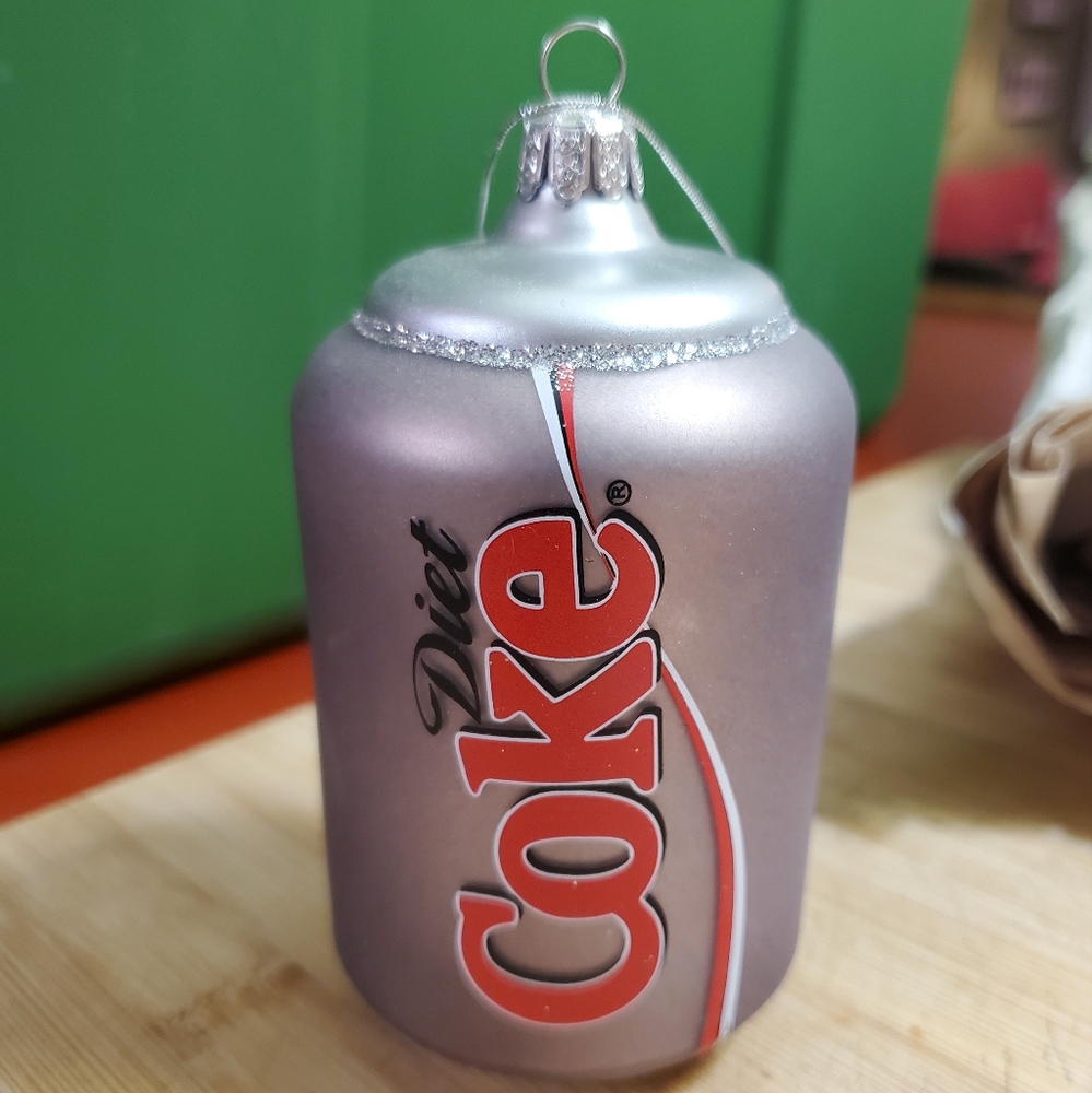 Diet Coke blown glass holiday ornament from Urban Outfitters